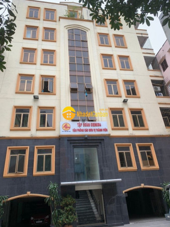 Cho thuê tòa văn phòng phố thái hà, 200m2 5 tầng, mt 10m, 175trtháng
