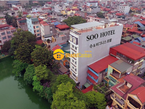 Bán tòa khách sạn 3 sao 9 tầng măt hô trung kính. đang cho thuê 6500usdth. giá 58 tỷ